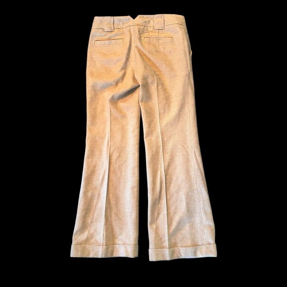 Banana Republic Tan Wool Blend Martin Fit Sleek Trouser Pant 4S - Picture 3 of 7